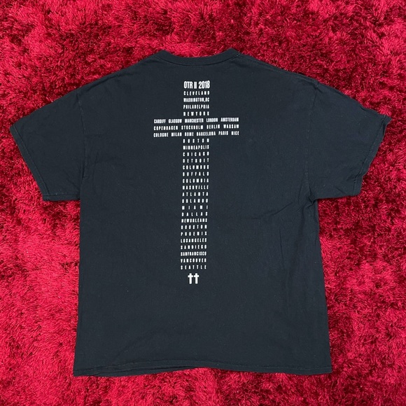 Jay Z Beyoncé On The Run II OTR Concert Tour Dates Shirt Hip Hop Pop USA - Picture 2 of 5